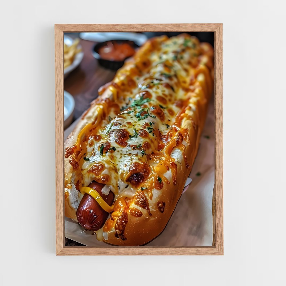 ap-hot dog-2 cadre Bois clair