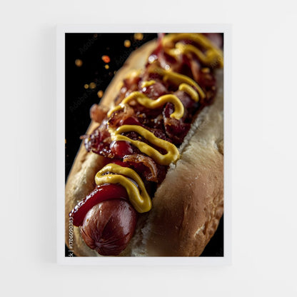 ap-hot dog-4 cadre Blanc