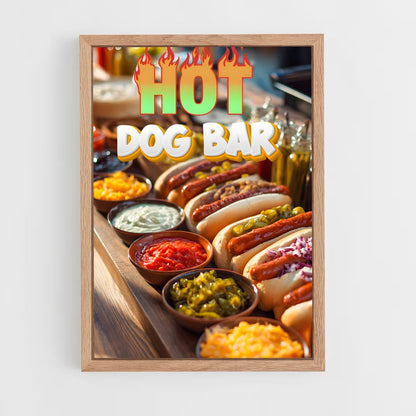 ap-hot dog-5 cadre Bois clair