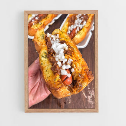 ap-hot dog-6 cadre Bois clair