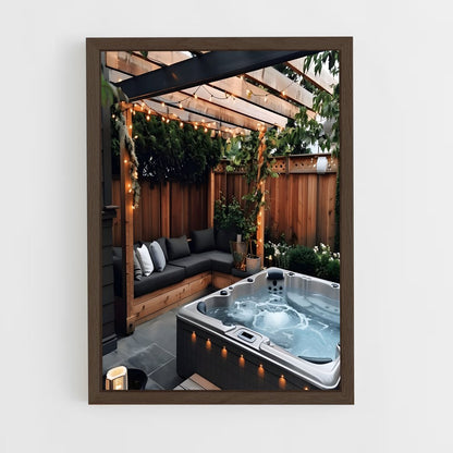 ap-hot tub-16 cadre Bois foncé