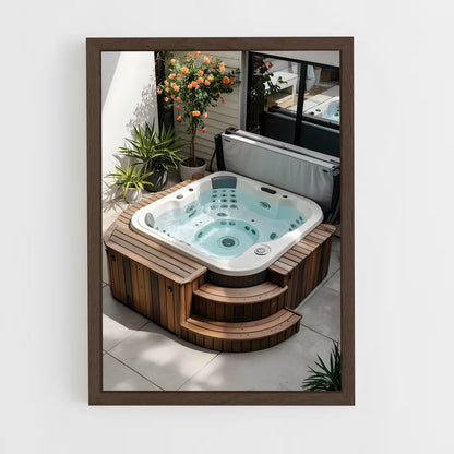 ap-hot tub-17 cadre Bois foncé
