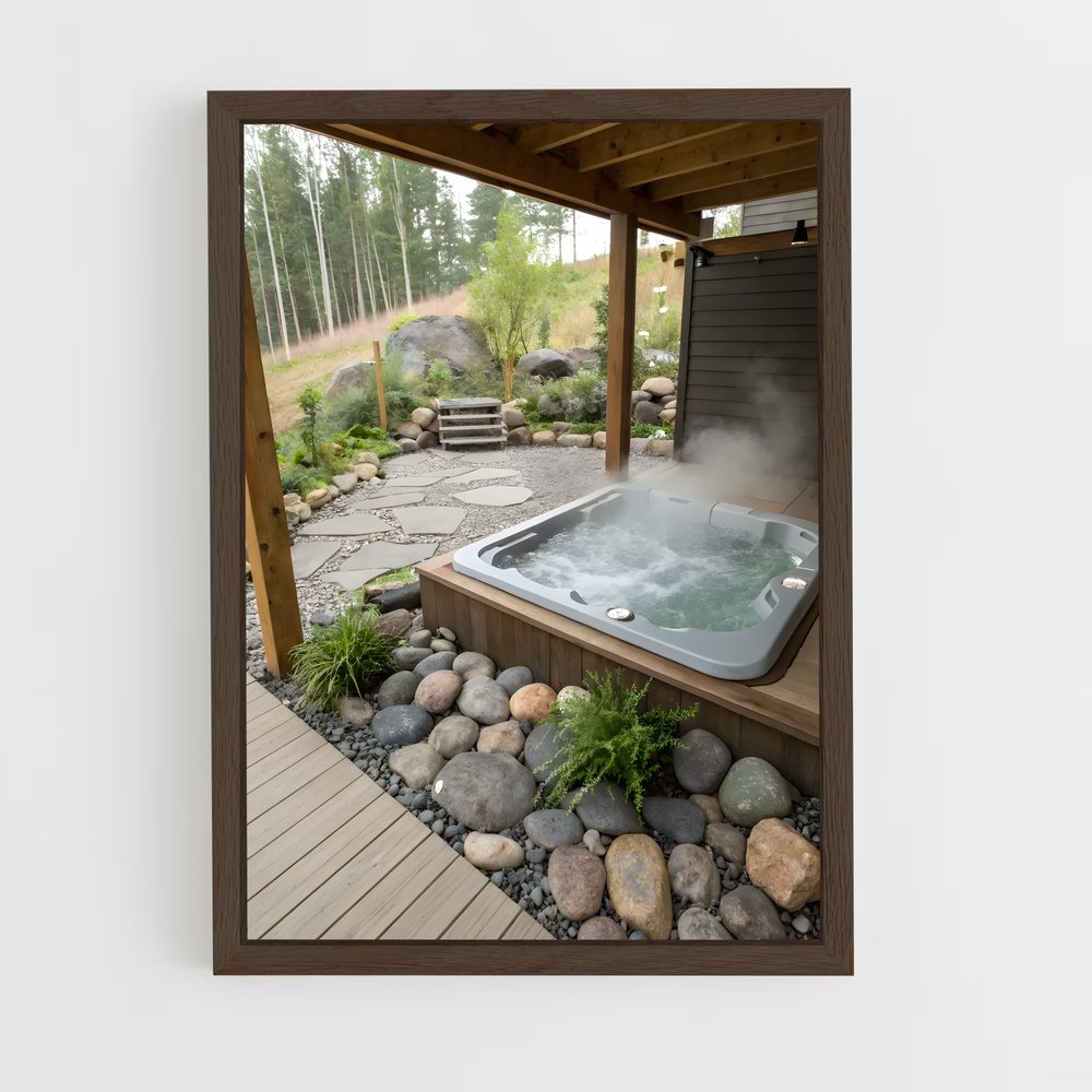 ap-hot tub-5 cadre Bois foncé