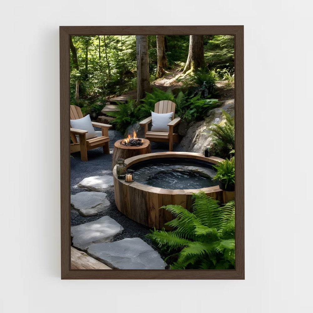 ap-hot tub-7 cadre Bois foncé