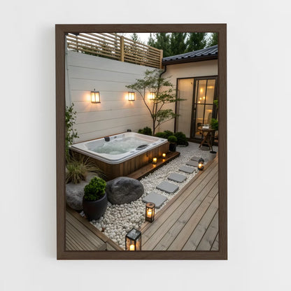 ap-hot tub-9 cadre Bois foncé