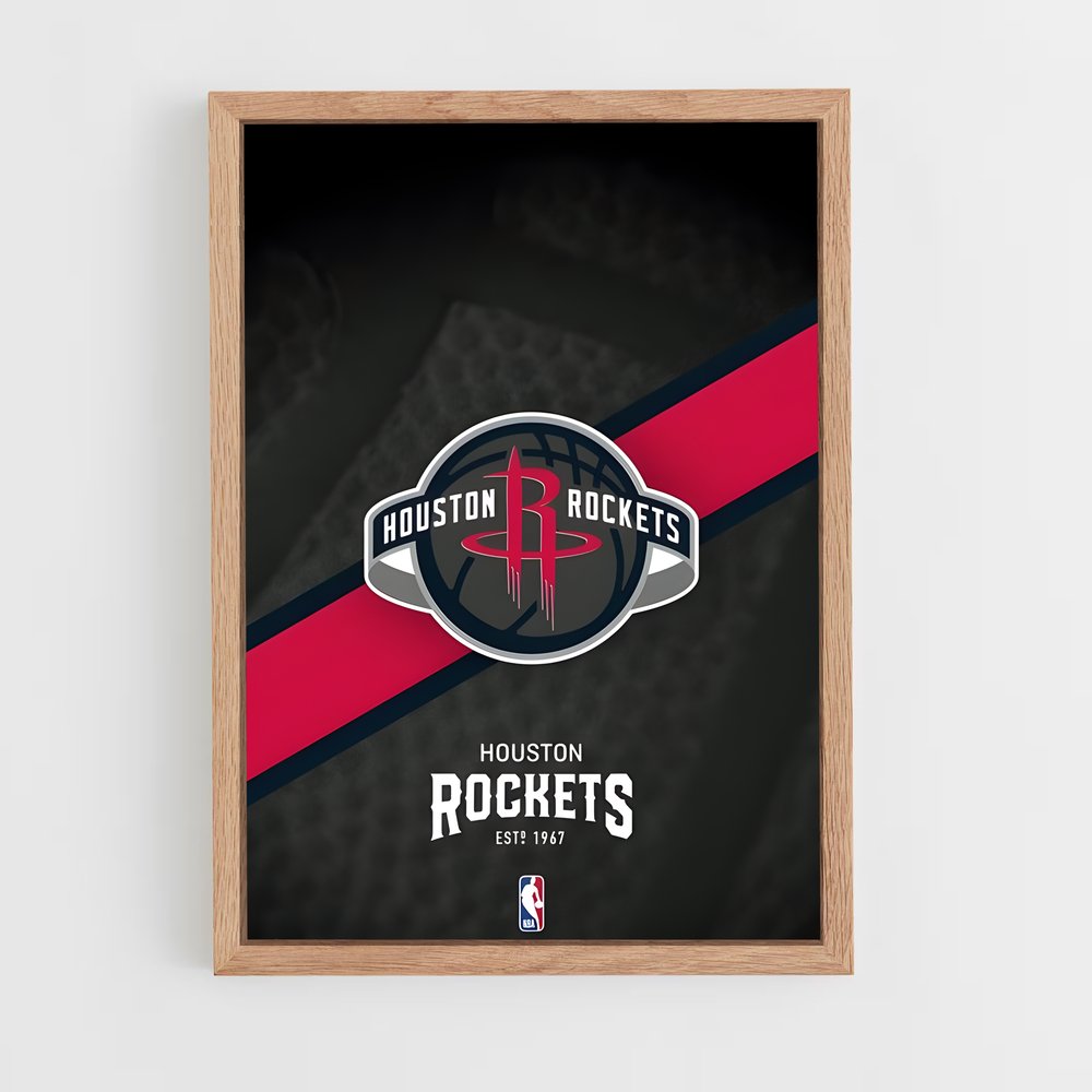 ap-houston rockets-4 cadre Bois clair