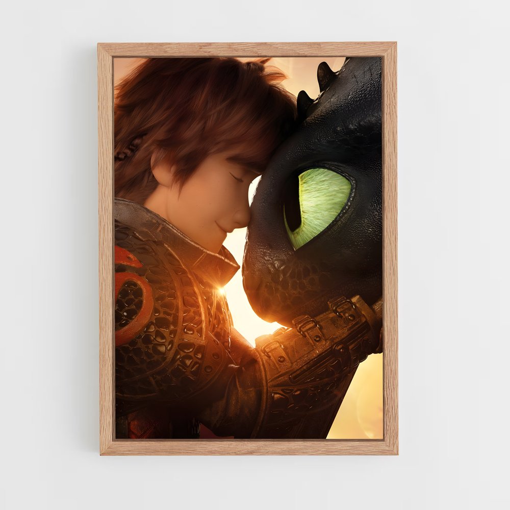 ap-how to train your dragon-3 cadre Bois clair