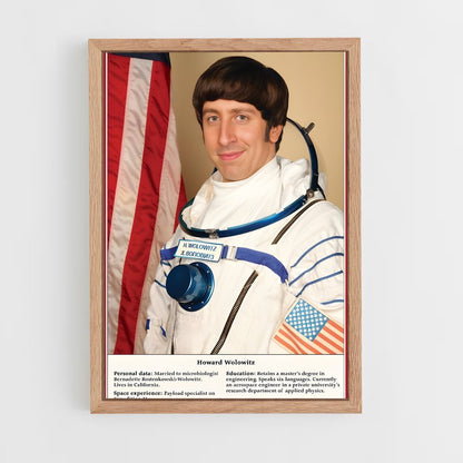ap-howard wolowitz-1 cadre Bois clair