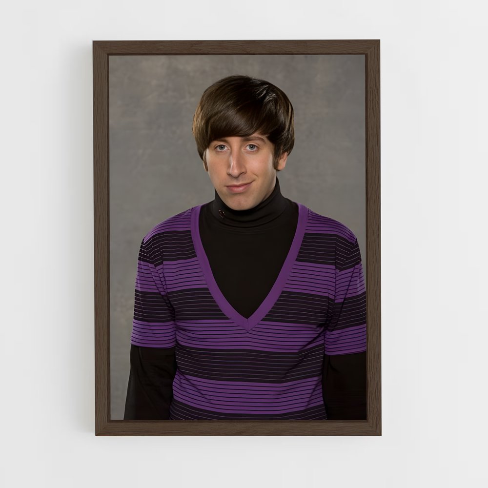ap-howard wolowitz-2 cadre Bois foncé