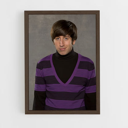 ap-howard wolowitz-2 cadre Bois foncé