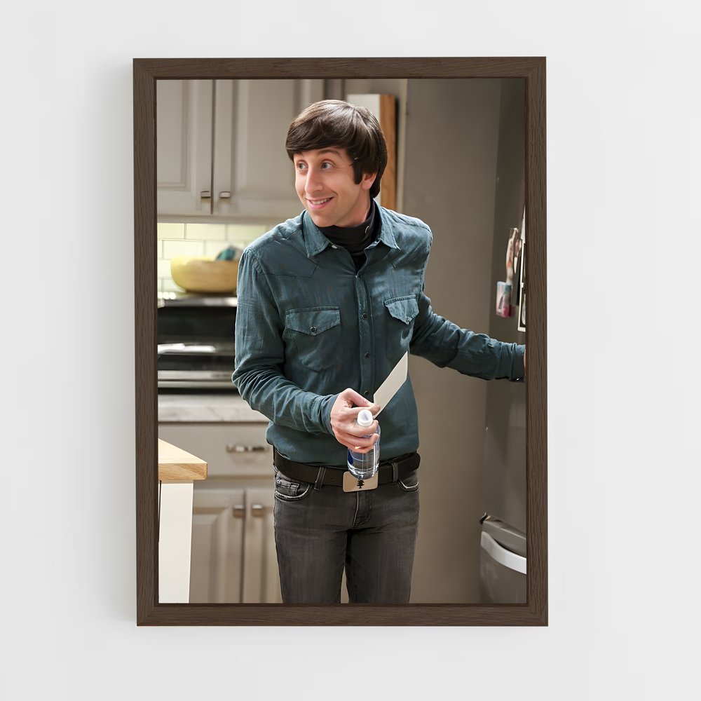 ap-howard wolowitz-4 cadre Bois foncé