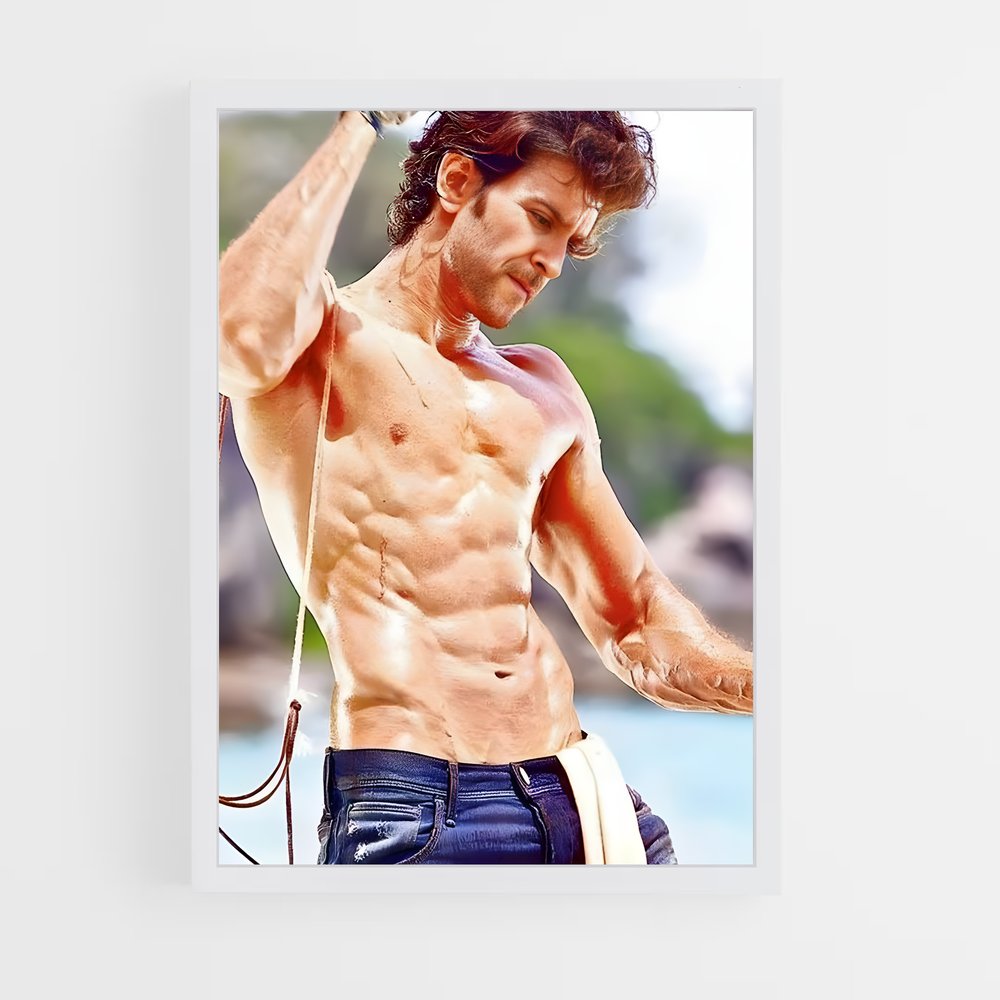 ap-hrithik roshan-6 cadre Blanc