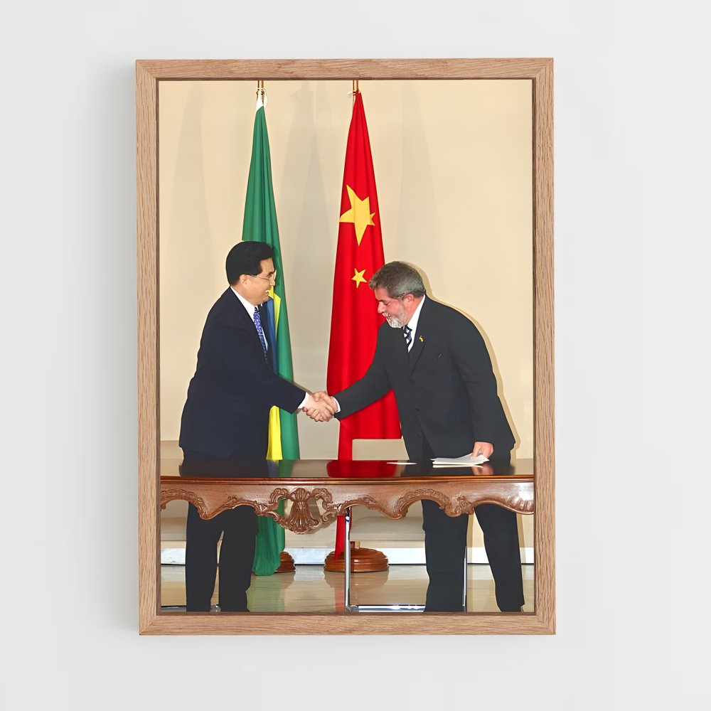 ap-hu jintao-4 cadre Bois clair