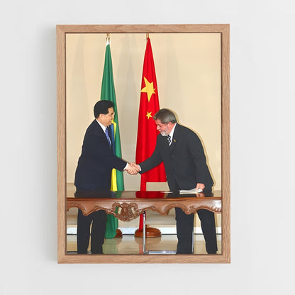ap-hu jintao-4 cadre Bois clair