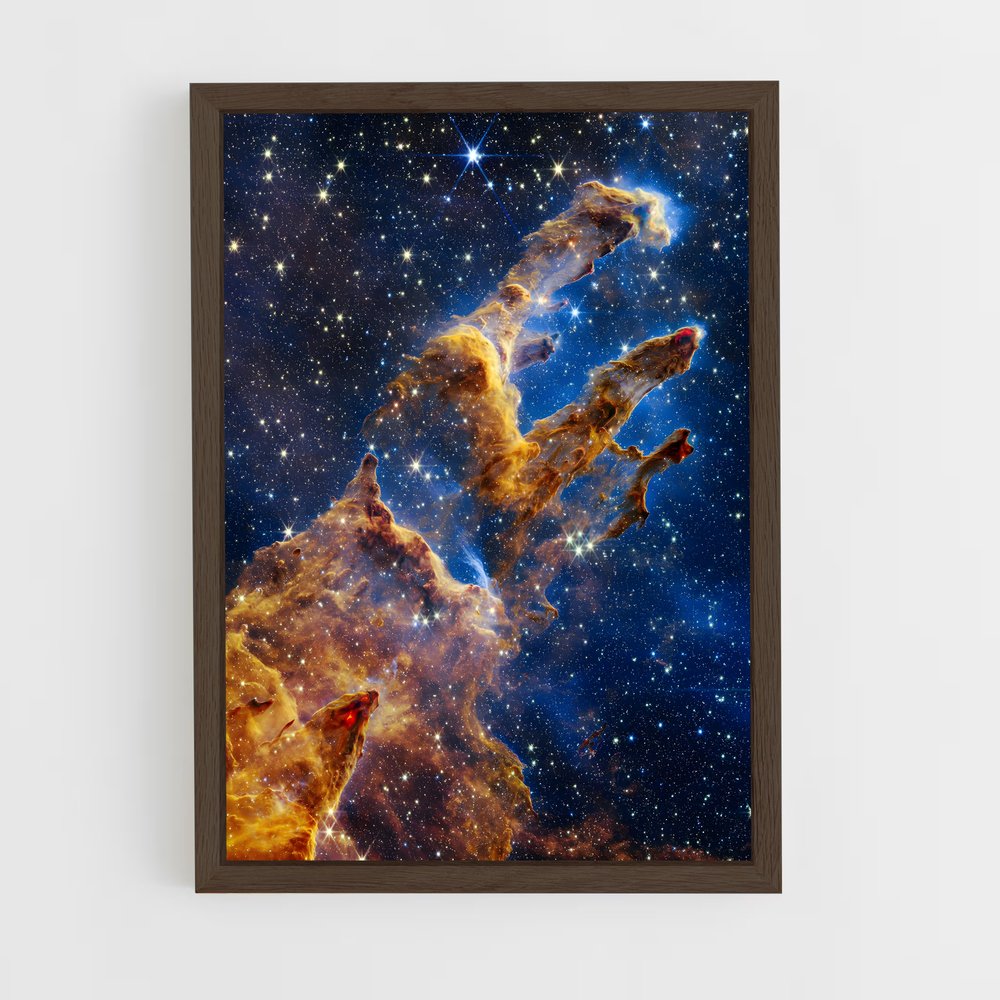 ap-hubble space telescope-1 cadre Bois foncé