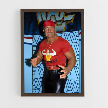 ap-hulk hogan-7 cadre Bois foncé