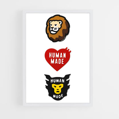 ap-human made-1 cadre Blanc
