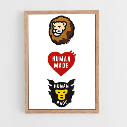 ap-human made-1 cadre Bois clair