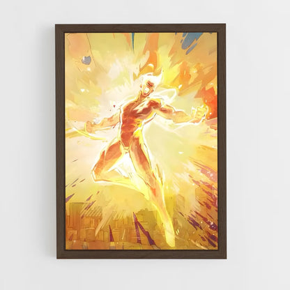 ap-human torch johnny storm-1 cadre Bois foncé