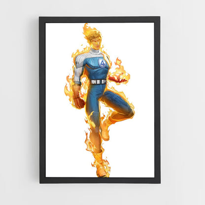 ap-human torch johnny storm-2 cadre Noir