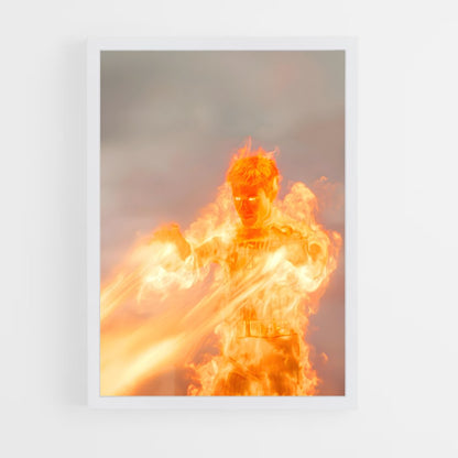 ap-human torch johnny storm-3 cadre Blanc