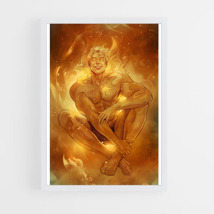 ap-human torch johnny storm-4 cadre Blanc