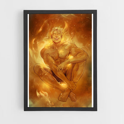 ap-human torch johnny storm-4 cadre Noir