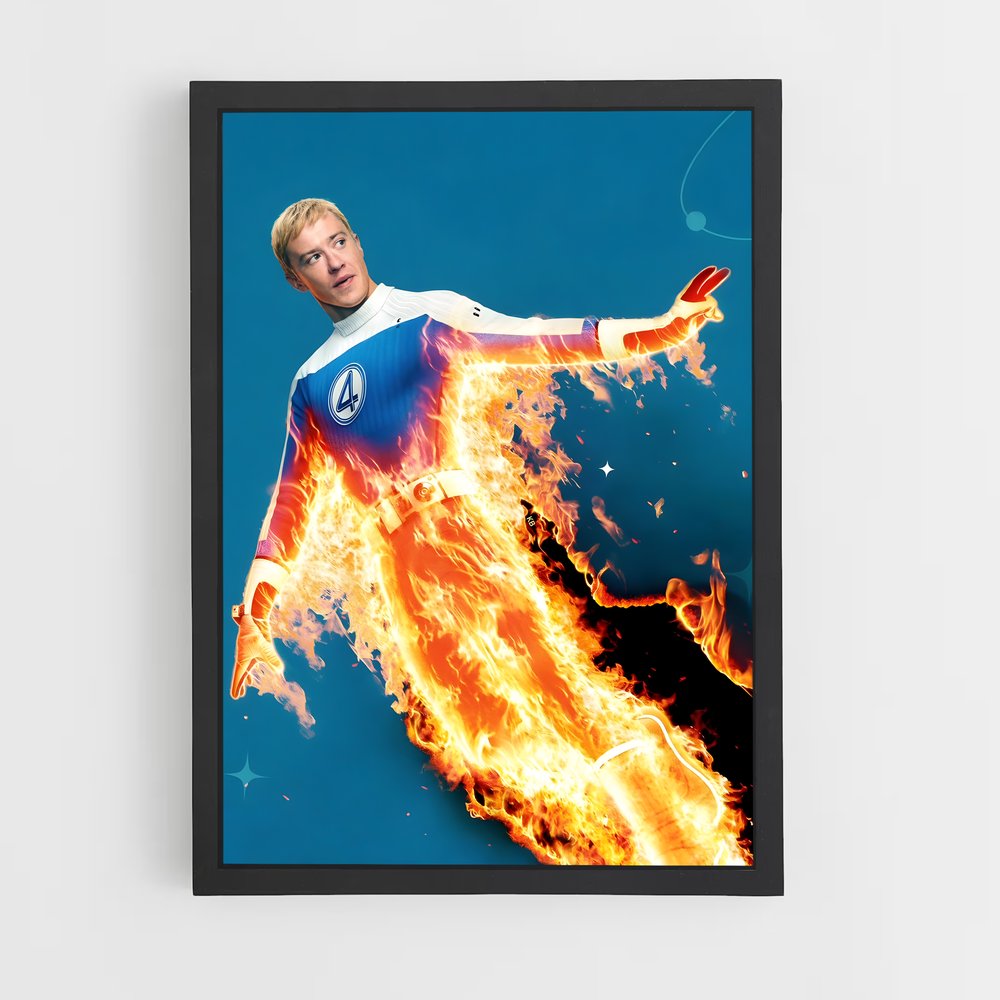 ap-human torch johnny storm-5 cadre Noir