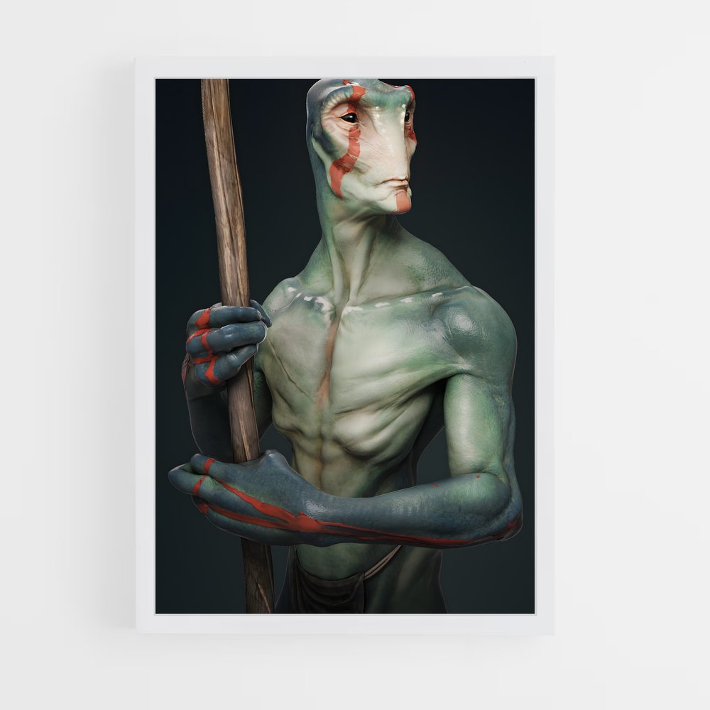 ap-humanoid alien-1 cadre Blanc
