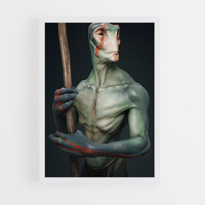ap-humanoid alien-1 cadre Blanc