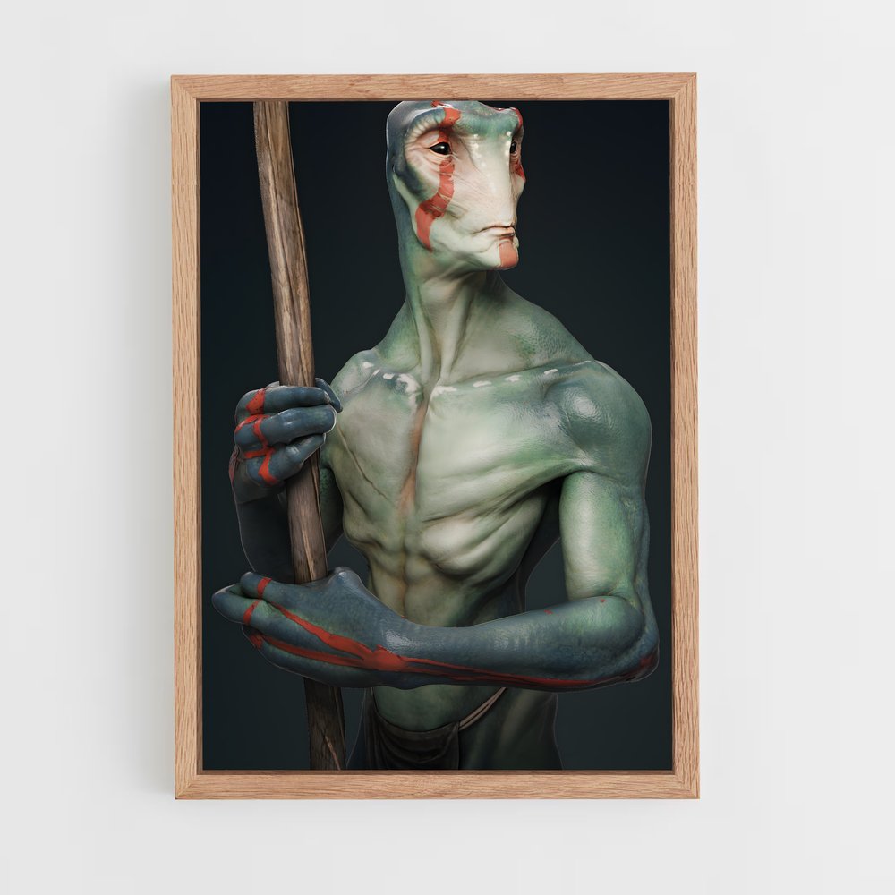 ap-humanoid alien-1 cadre Bois clair