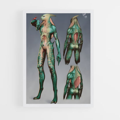 ap-humanoid alien-2 cadre Blanc