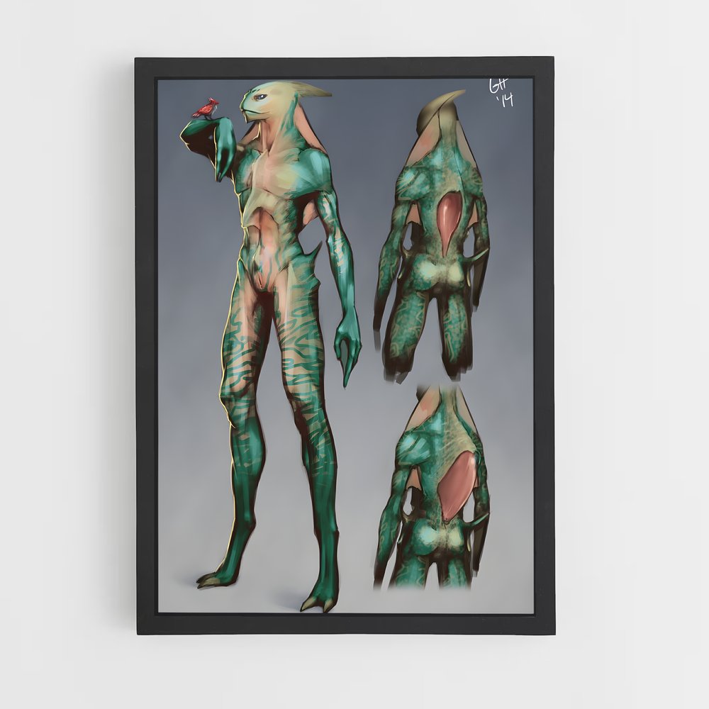 ap-humanoid alien-2 cadre Noir