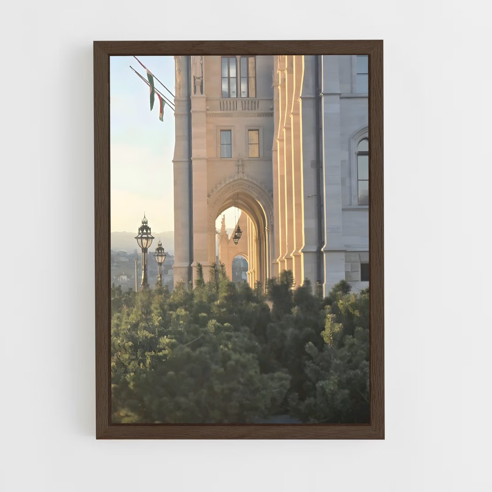 ap-hungarian parliament-5 cadre Bois foncé