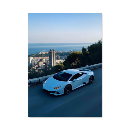 Poster Huracan Blanc