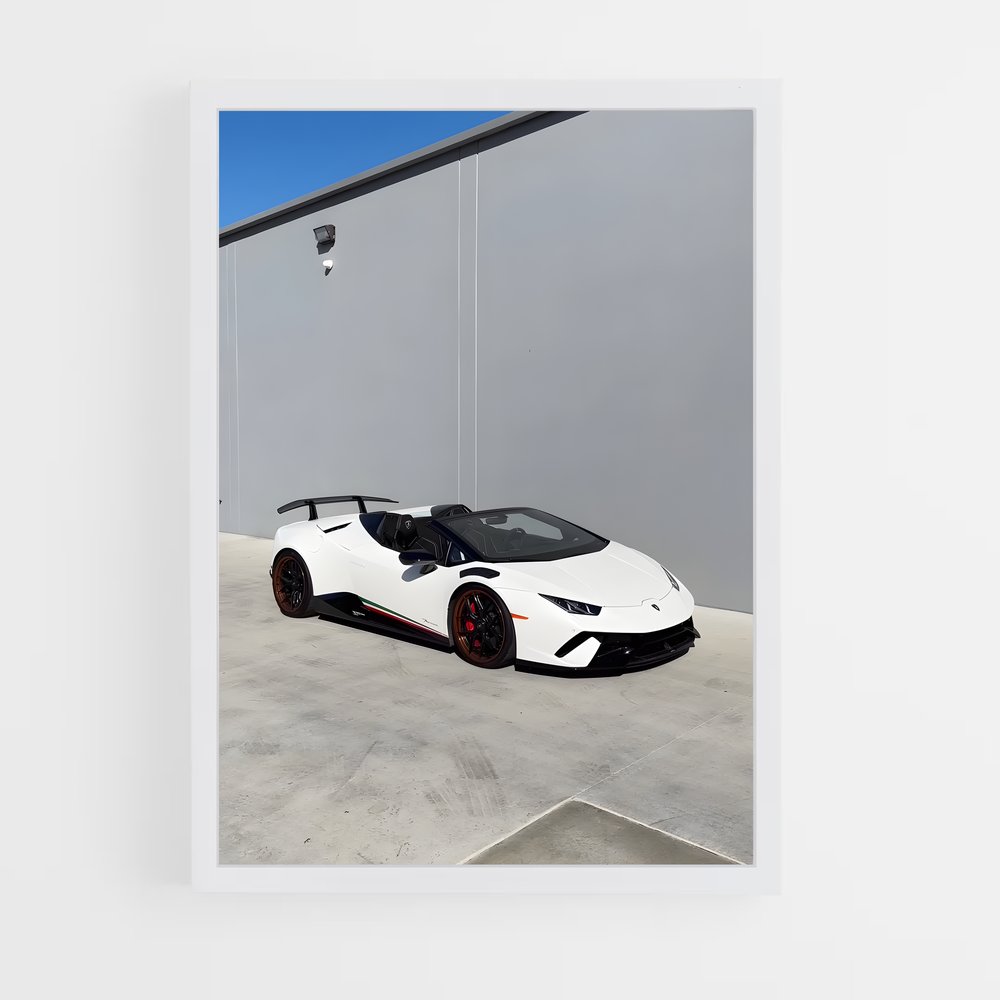 ap-huracan performante spyder-1 cadre Blanc