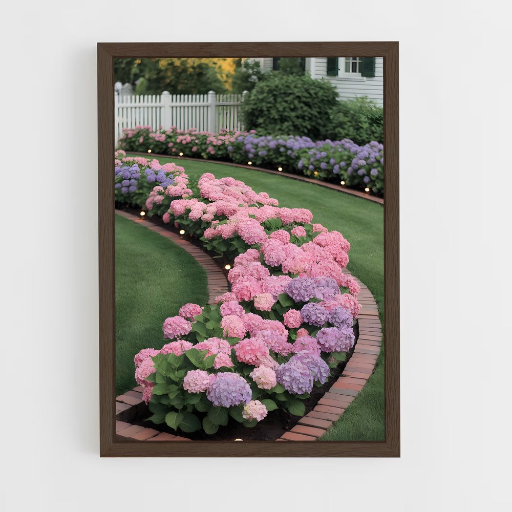 ap-hydrangea-9 cadre Bois foncé