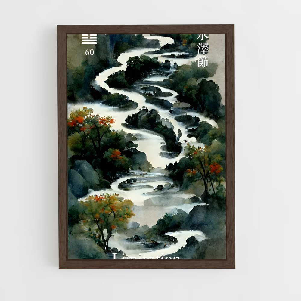 ap-i ching-10 cadre Bois foncé