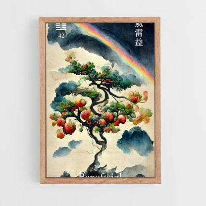 ap-i ching-13 cadre Bois clair
