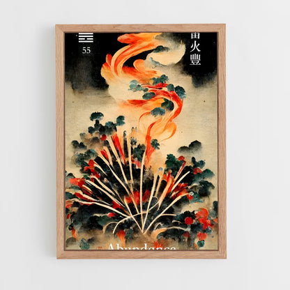 ap-i ching-16 cadre Bois clair