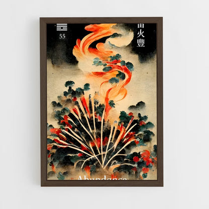 ap-i ching-16 cadre Bois foncé