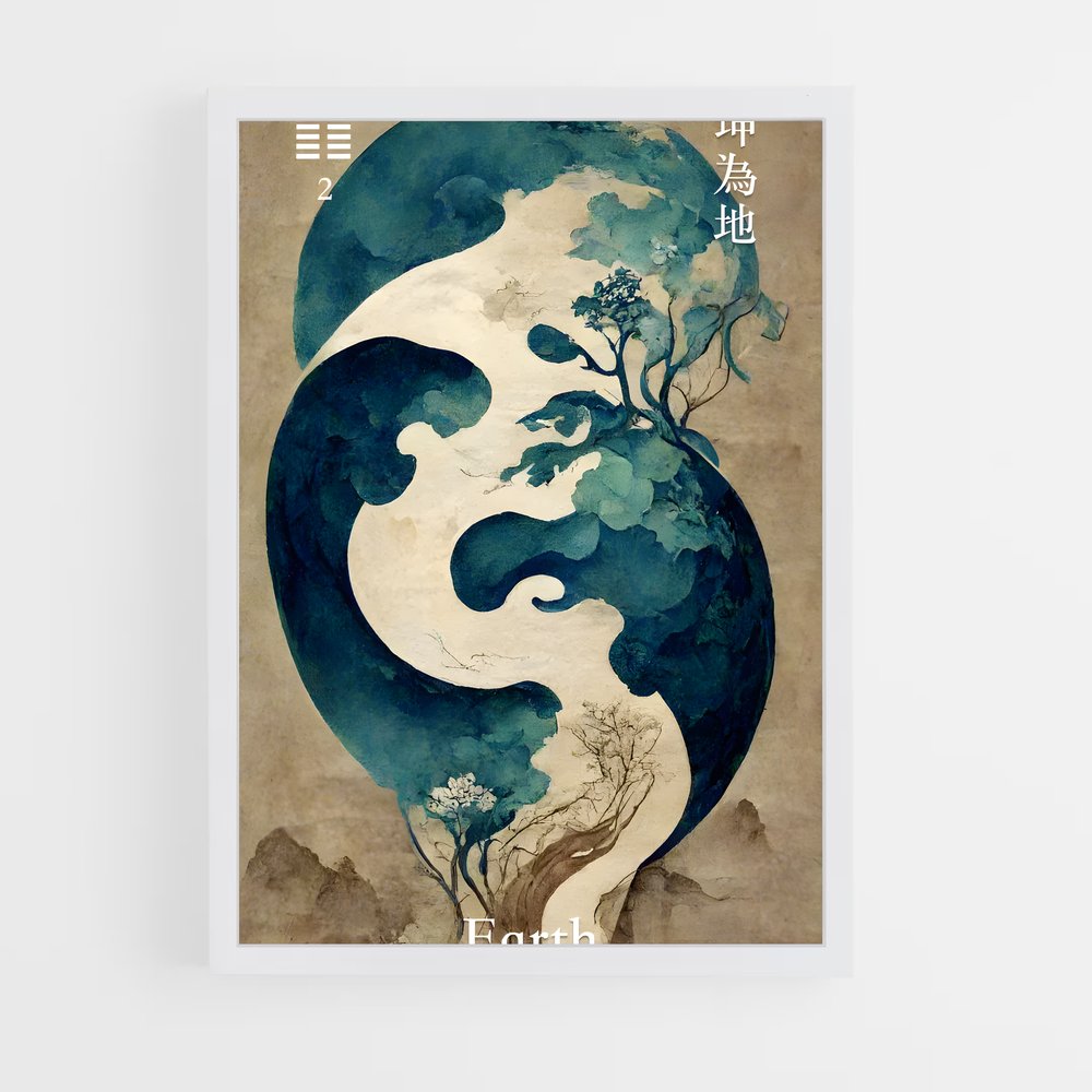 ap-i ching-4 cadre Blanc