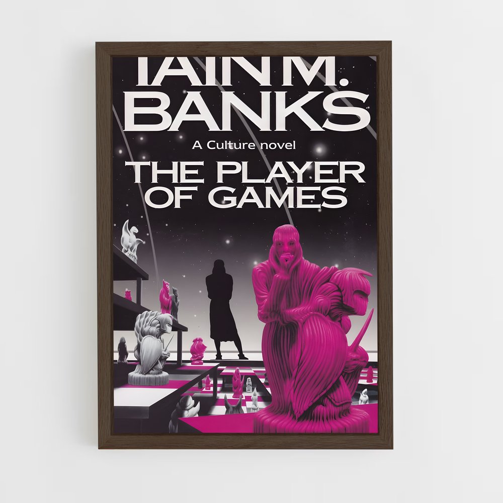 ap-iain banks-3 cadre Bois foncé