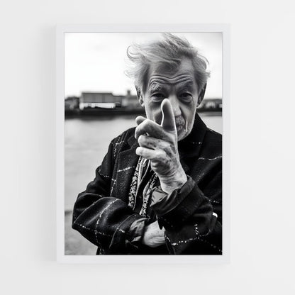 ap-ian mckellen-4 cadre Blanc