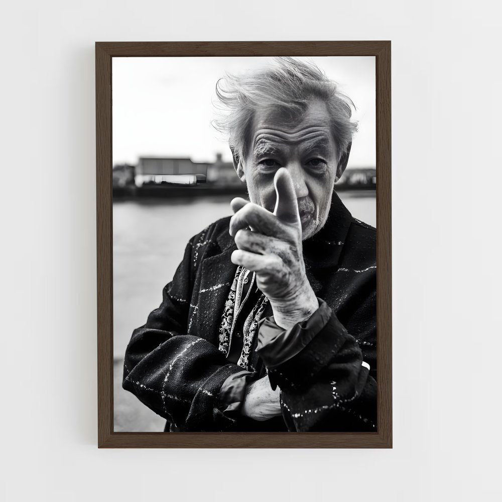 ap-ian mckellen-4 cadre Bois foncé