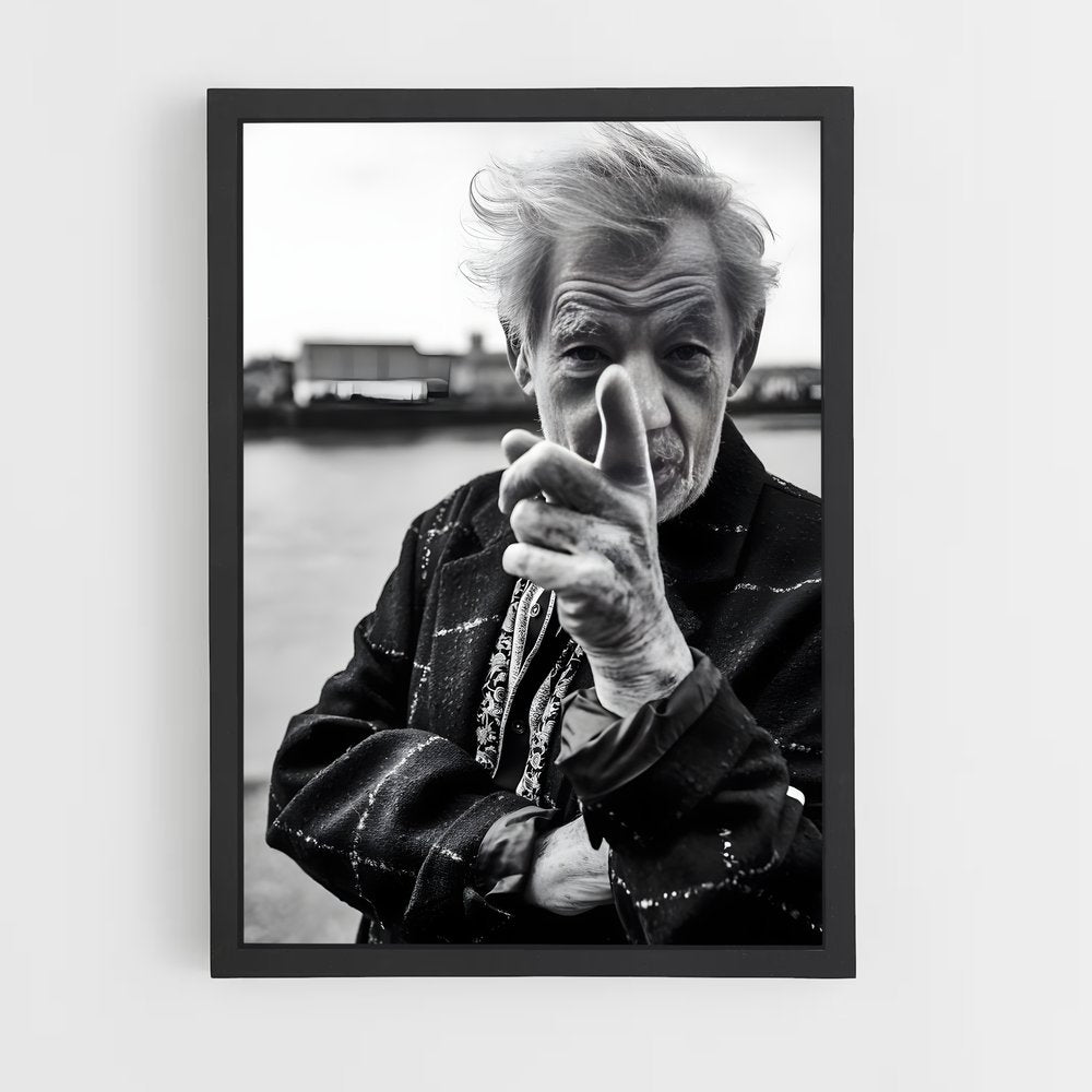 ap-ian mckellen-4 cadre Noir