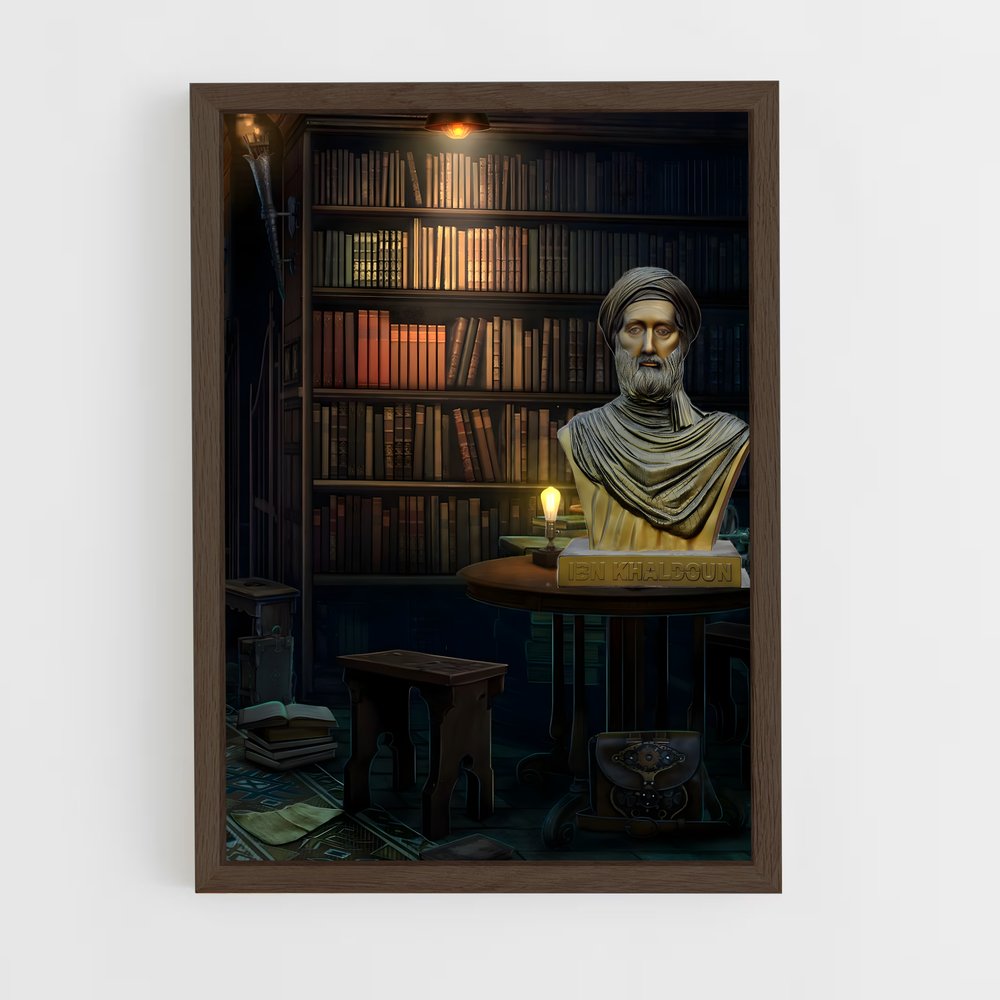 ap-ibn khaldun-5 cadre Bois foncé
