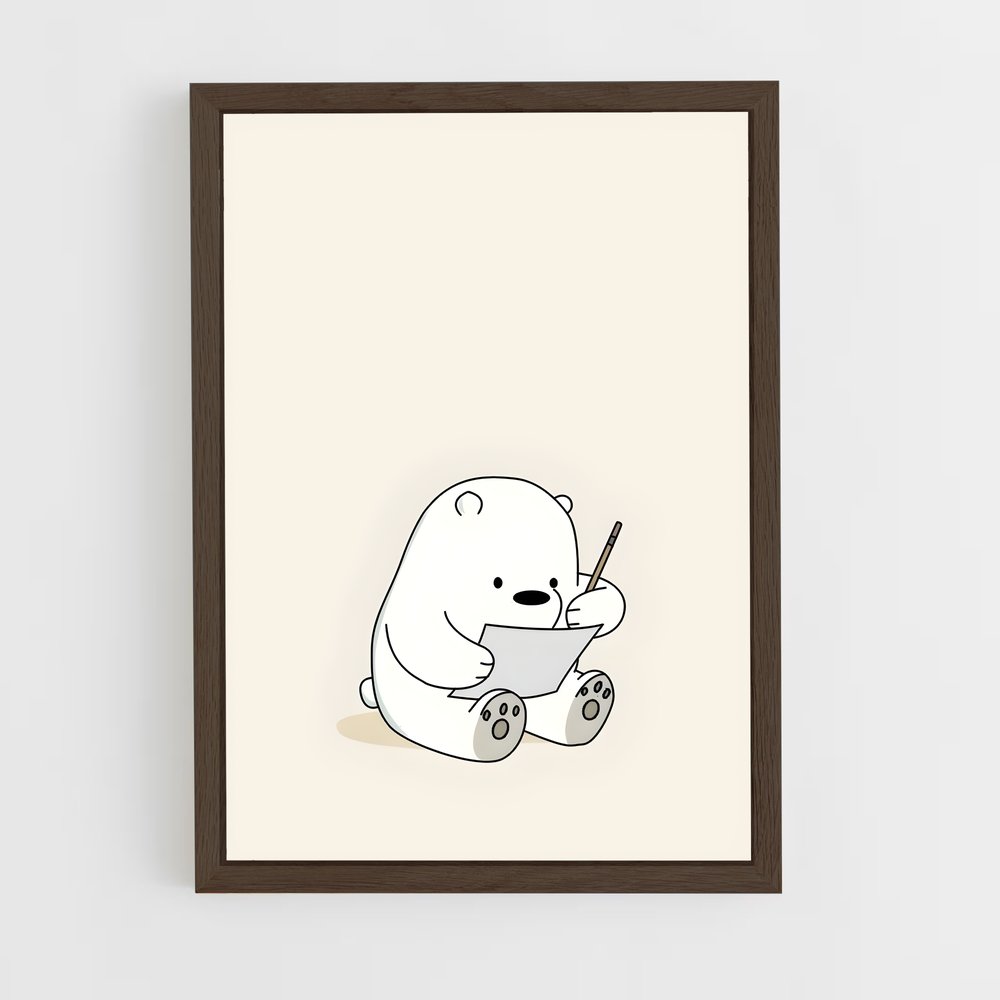 ap-ice bear-1 cadre Bois foncé