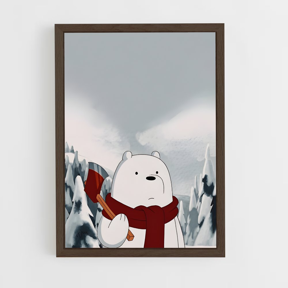 ap-ice bear-3 cadre Bois foncé