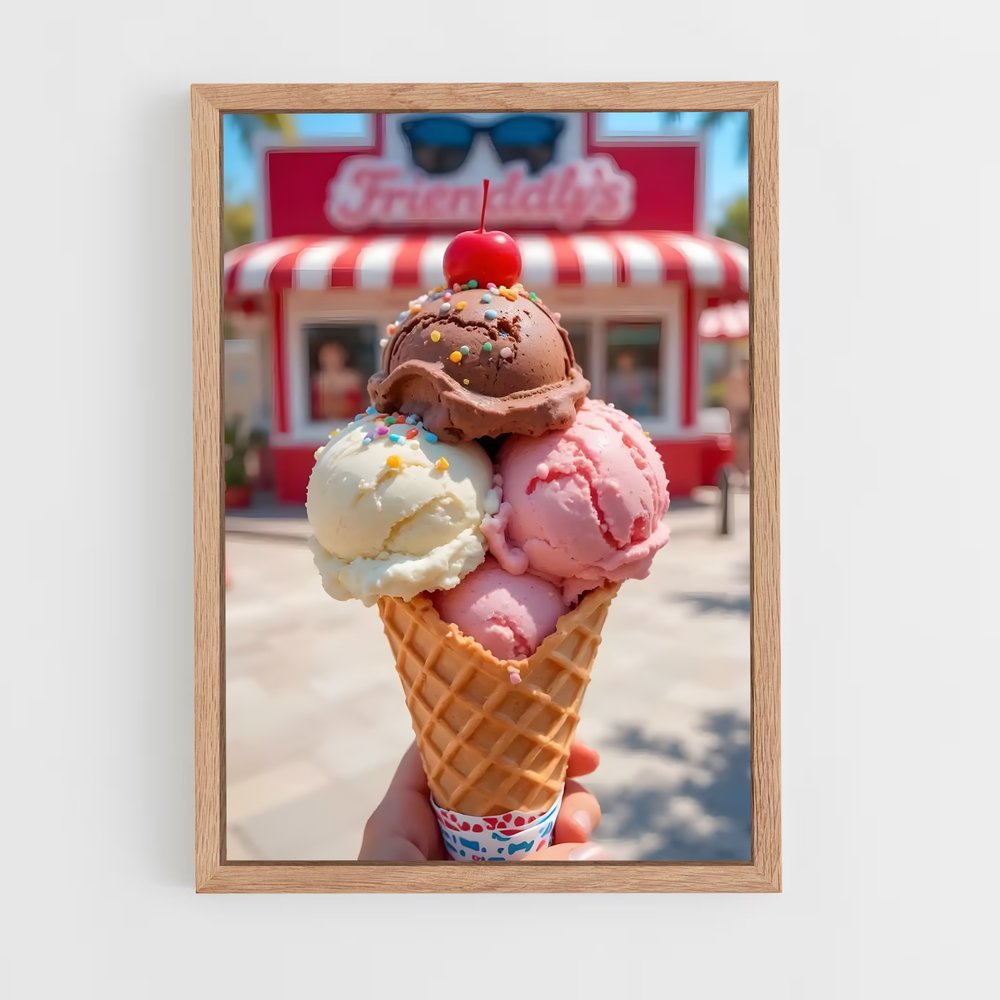 ap-ice cream-4 cadre Bois clair